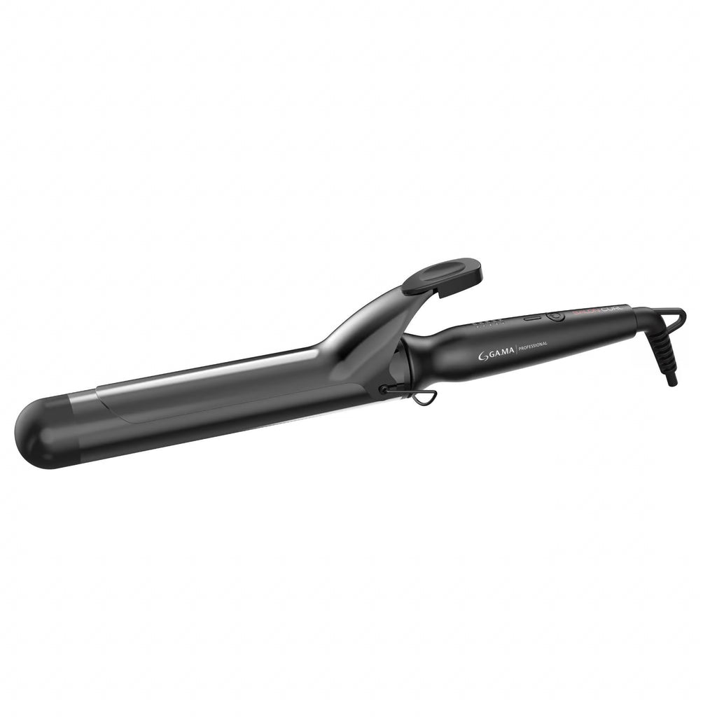 Salon Curl 1.50 inch Silk Chrome curling iron front view