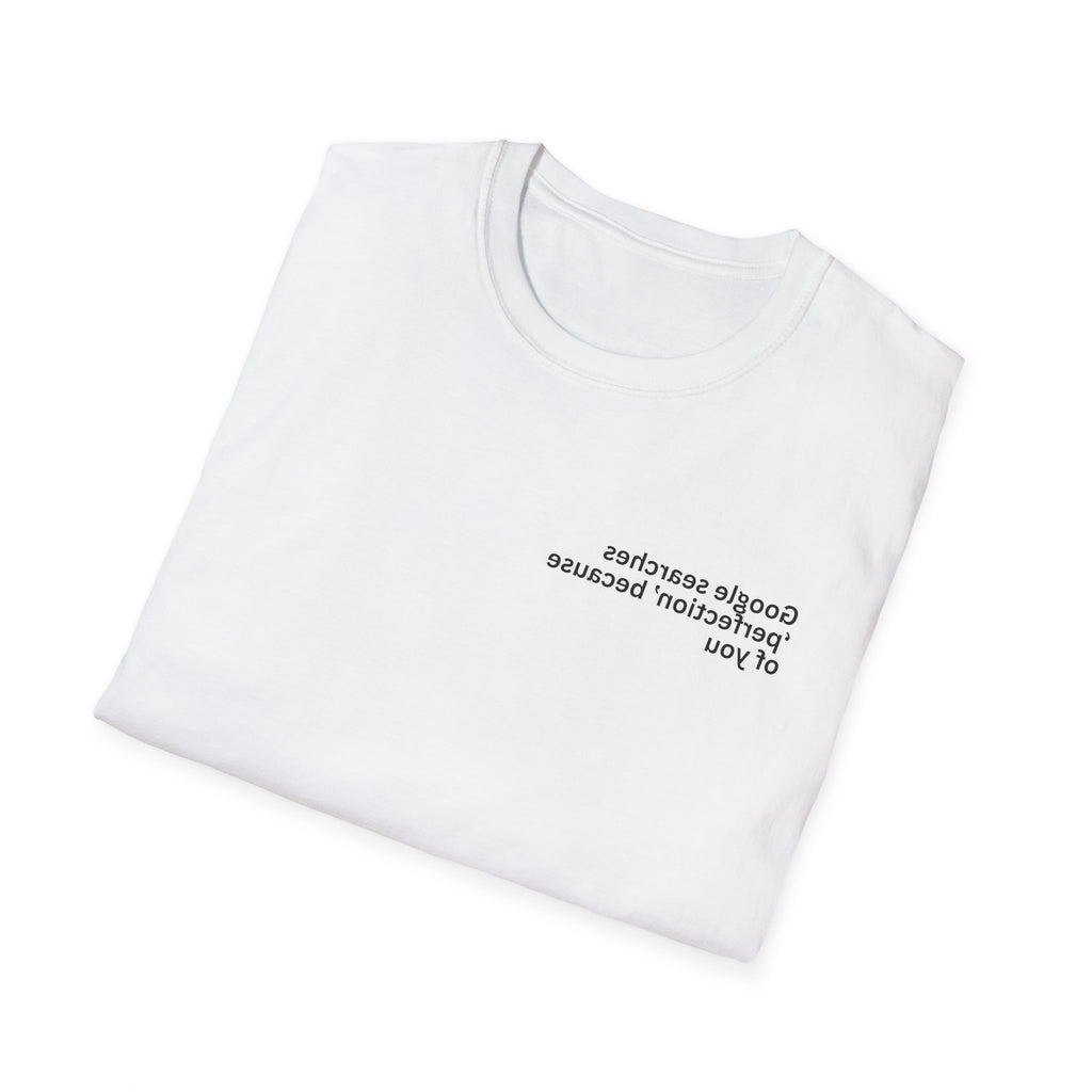 Google searches ‘perfection’ because of you Adult Unisex T-shirt