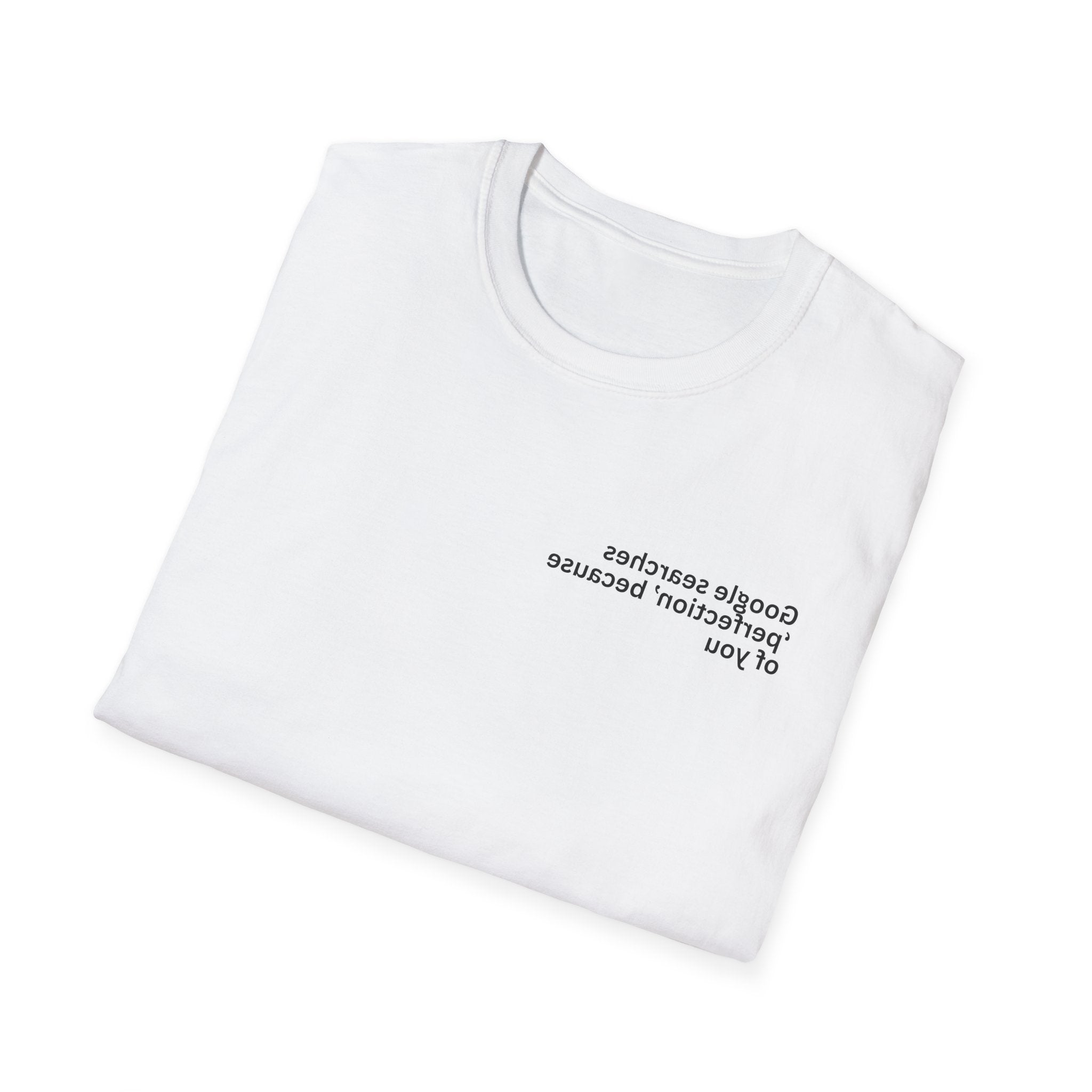 Google searches ‘perfection’ because of you Adult Unisex T-shirt