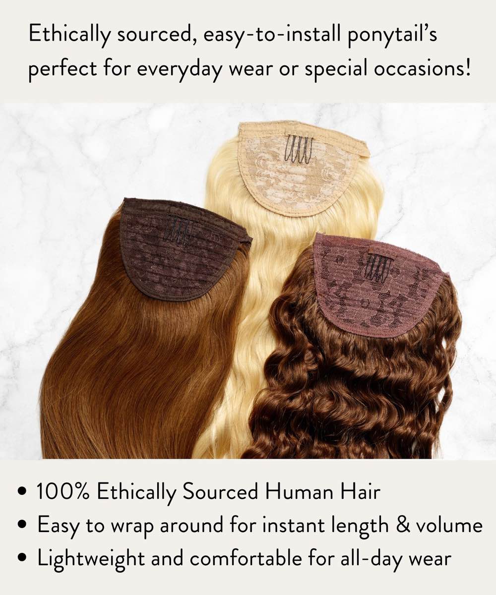 Relaxed Straight Clip-In Ponytail Extensions