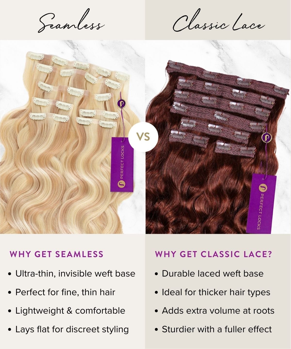 Straight Seamless Clip-In Hair Extensions