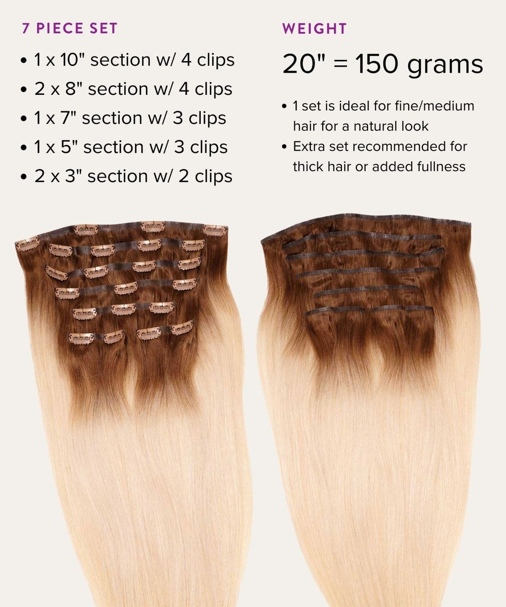 Straight Seamless Clip-In Hair Extensions