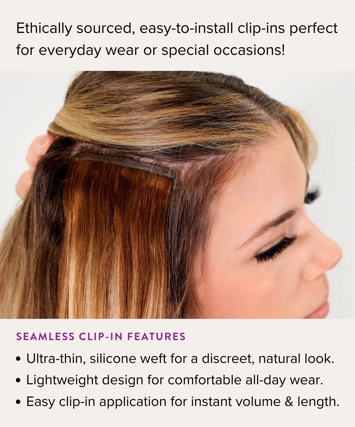 Straight Seamless Clip-In Hair Extensions